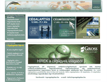 Tablet Screenshot of hirek.topcegalapitas.hu