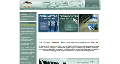 Desktop Screenshot of kft-alapitas.topcegalapitas.hu