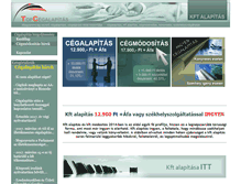 Tablet Screenshot of kft-alapitas.topcegalapitas.hu